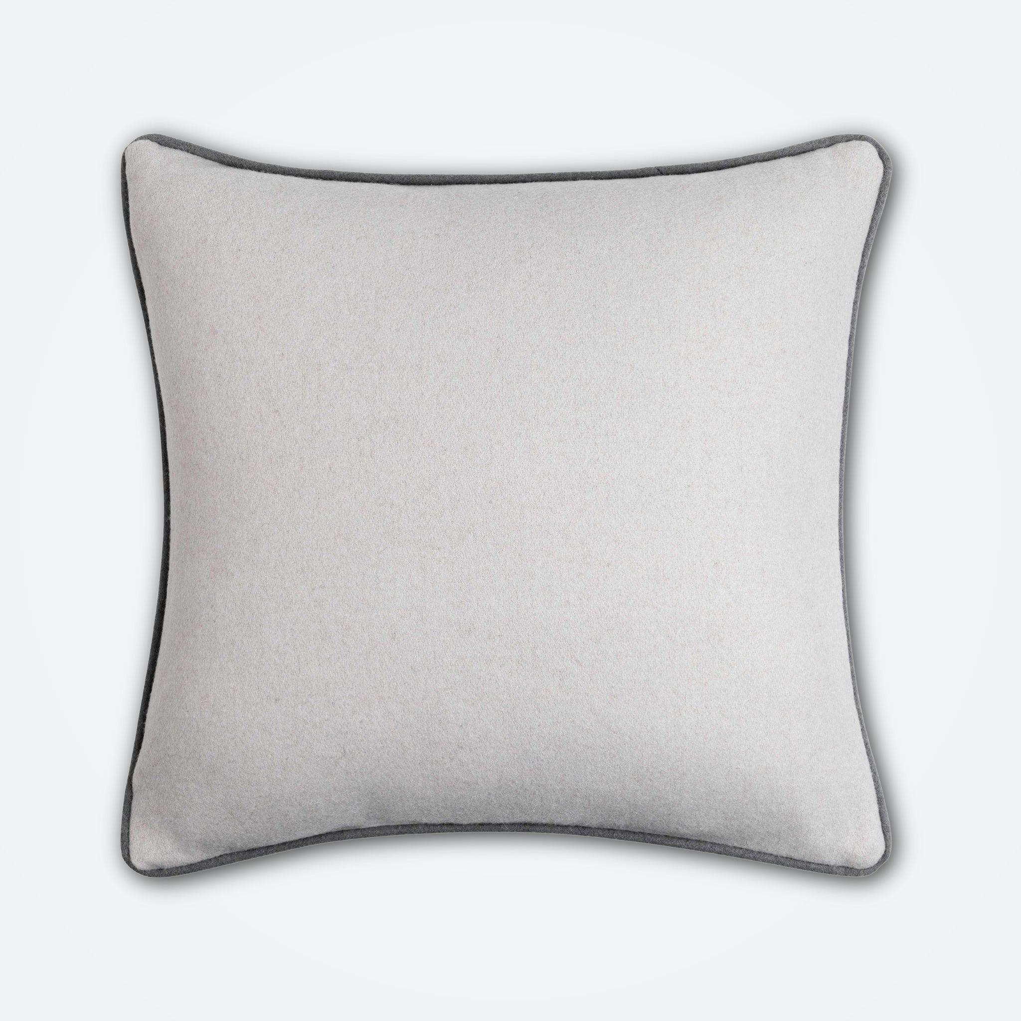 Woolen Throw Pillow – Slate Gray