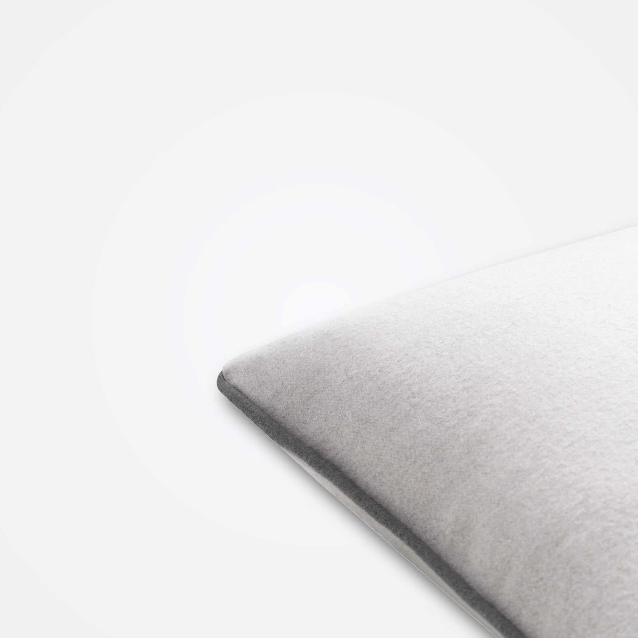Woolen Throw Pillow – Slate Gray