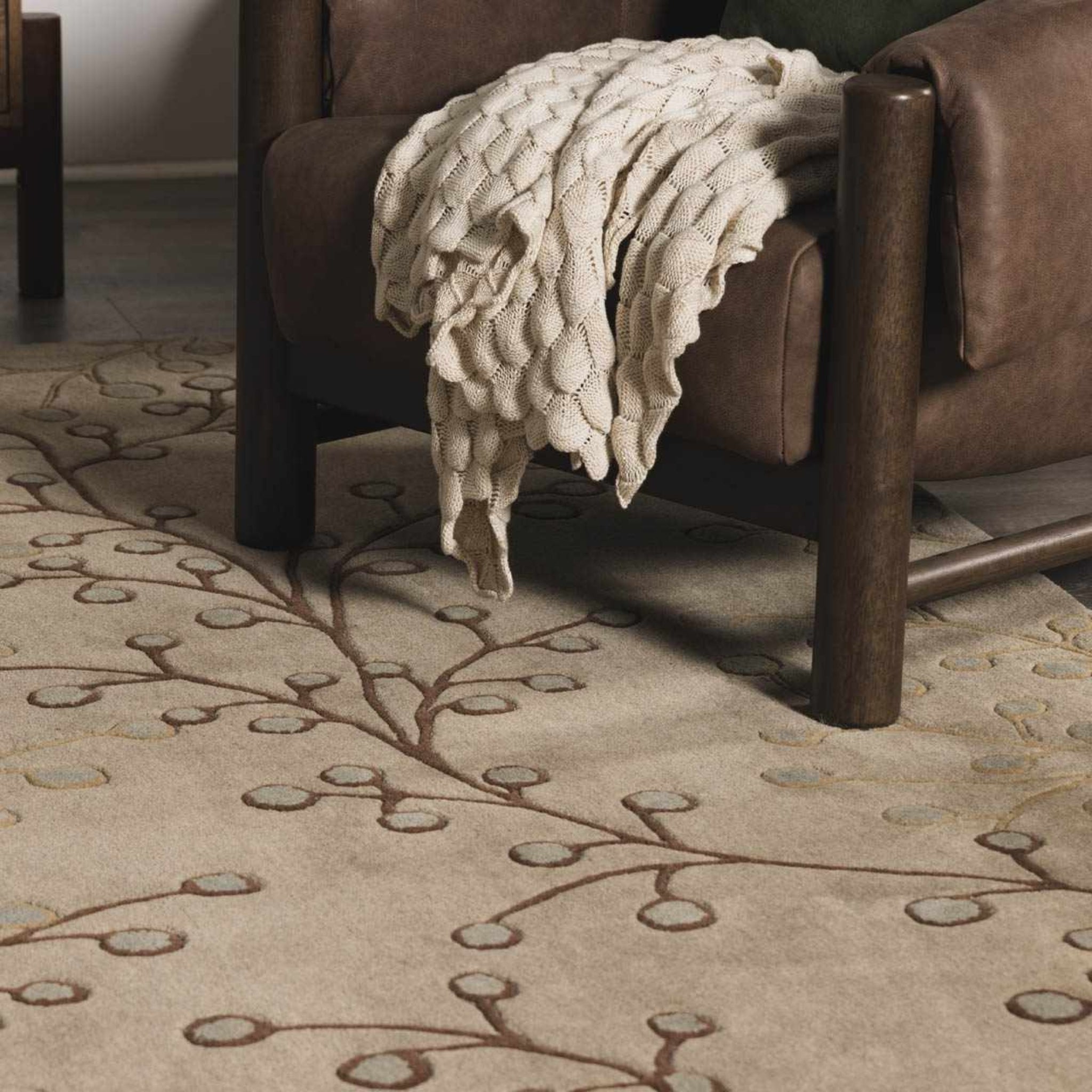 The Bloomsbury Rug – Handwoven Wool & Cotton