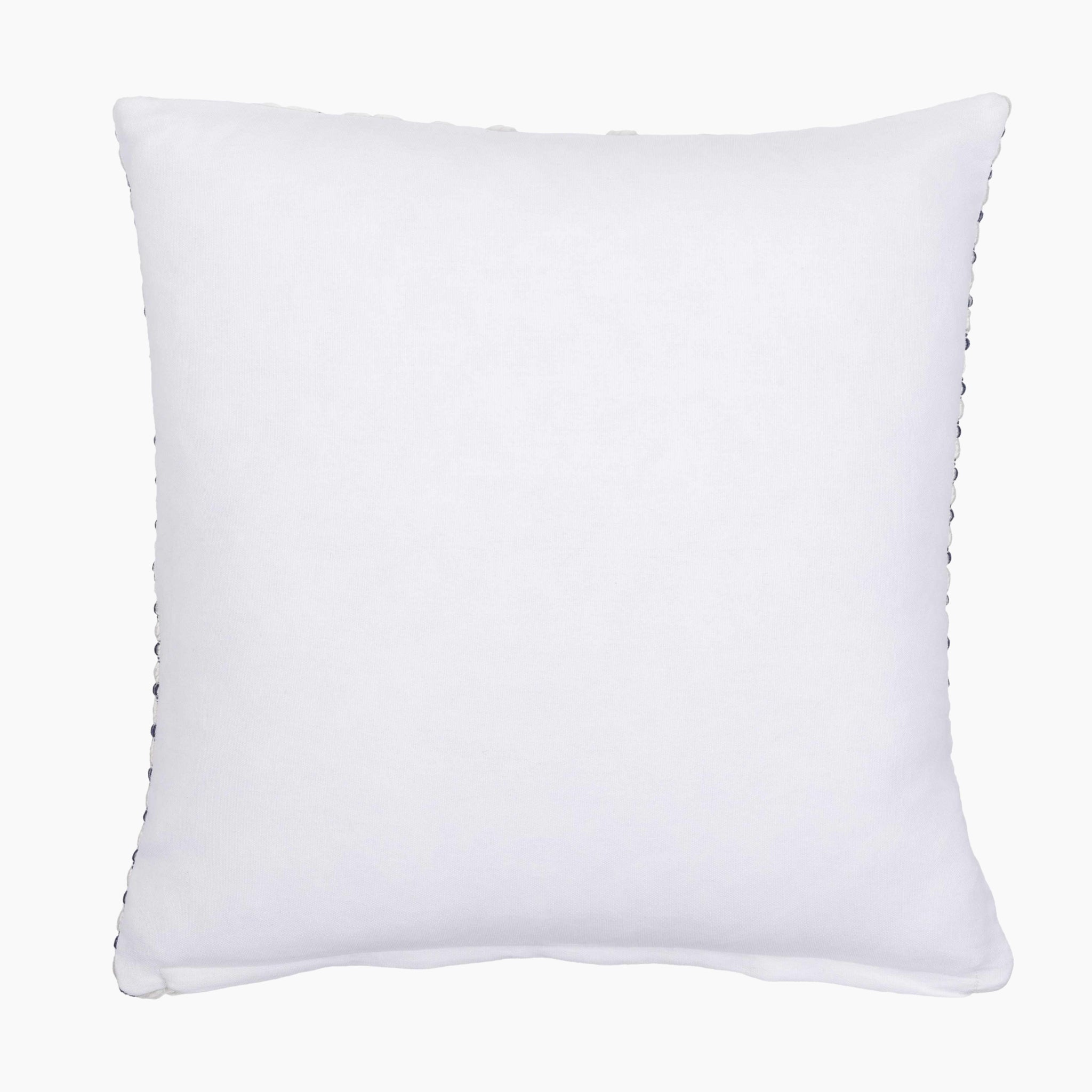 Nira Textured Stripe Pillow – Light Silver