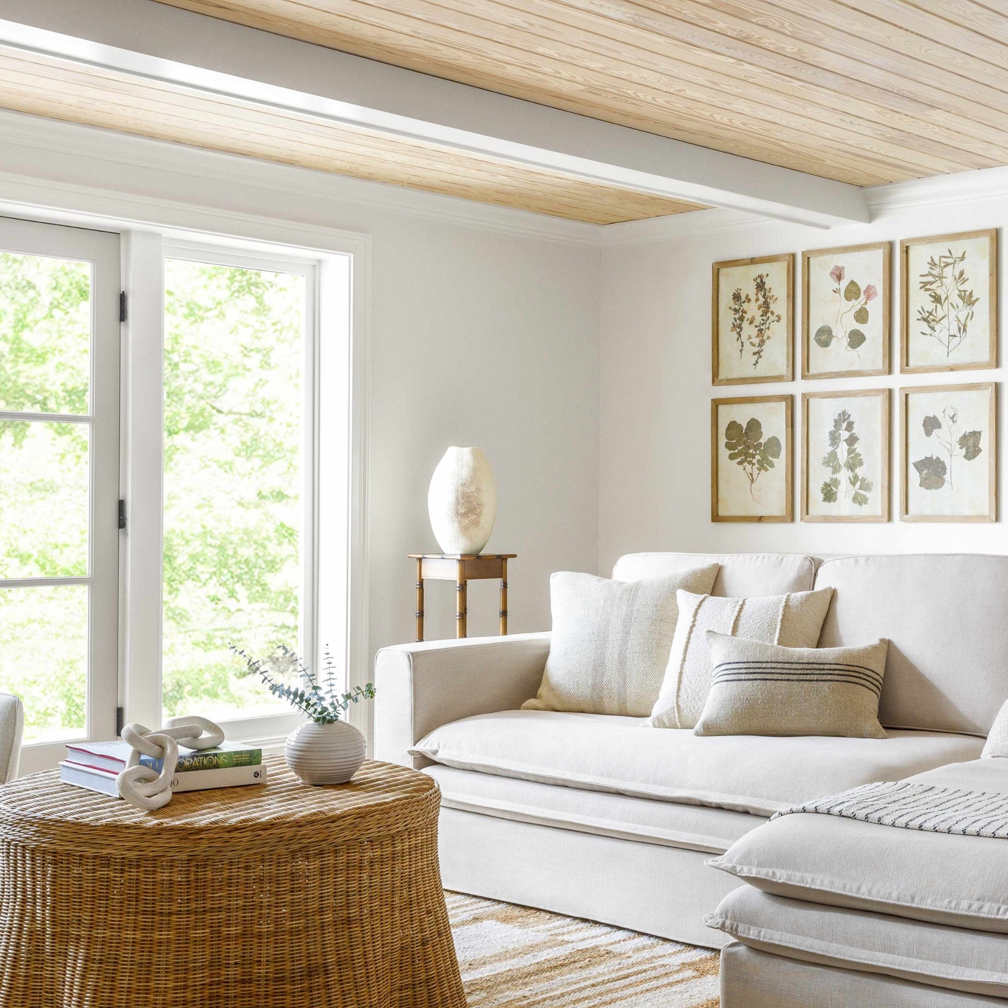 The Solace Stripe Pillow — Wool Blend Accent in Textural Neutrals