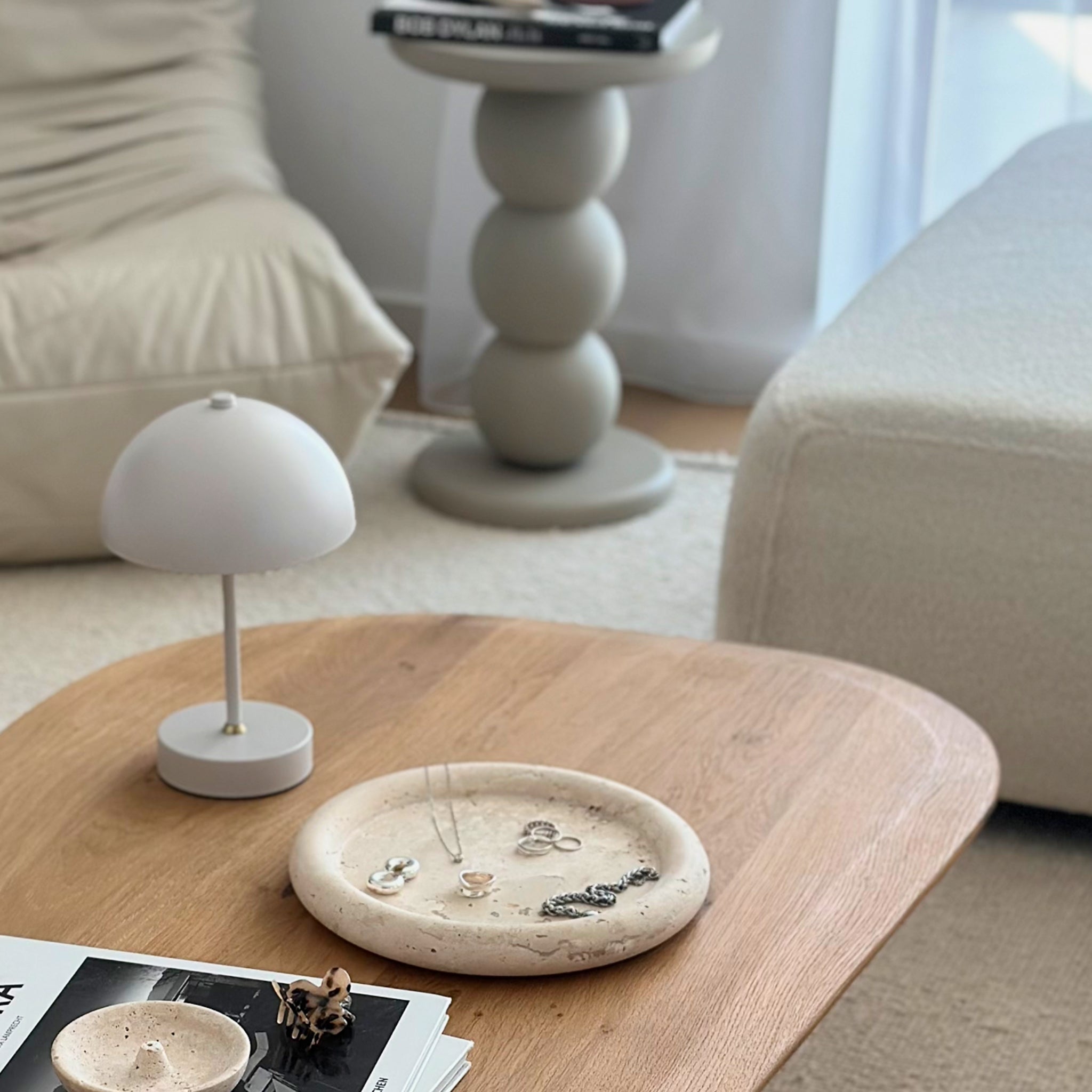 The Cove Tray — Travertine