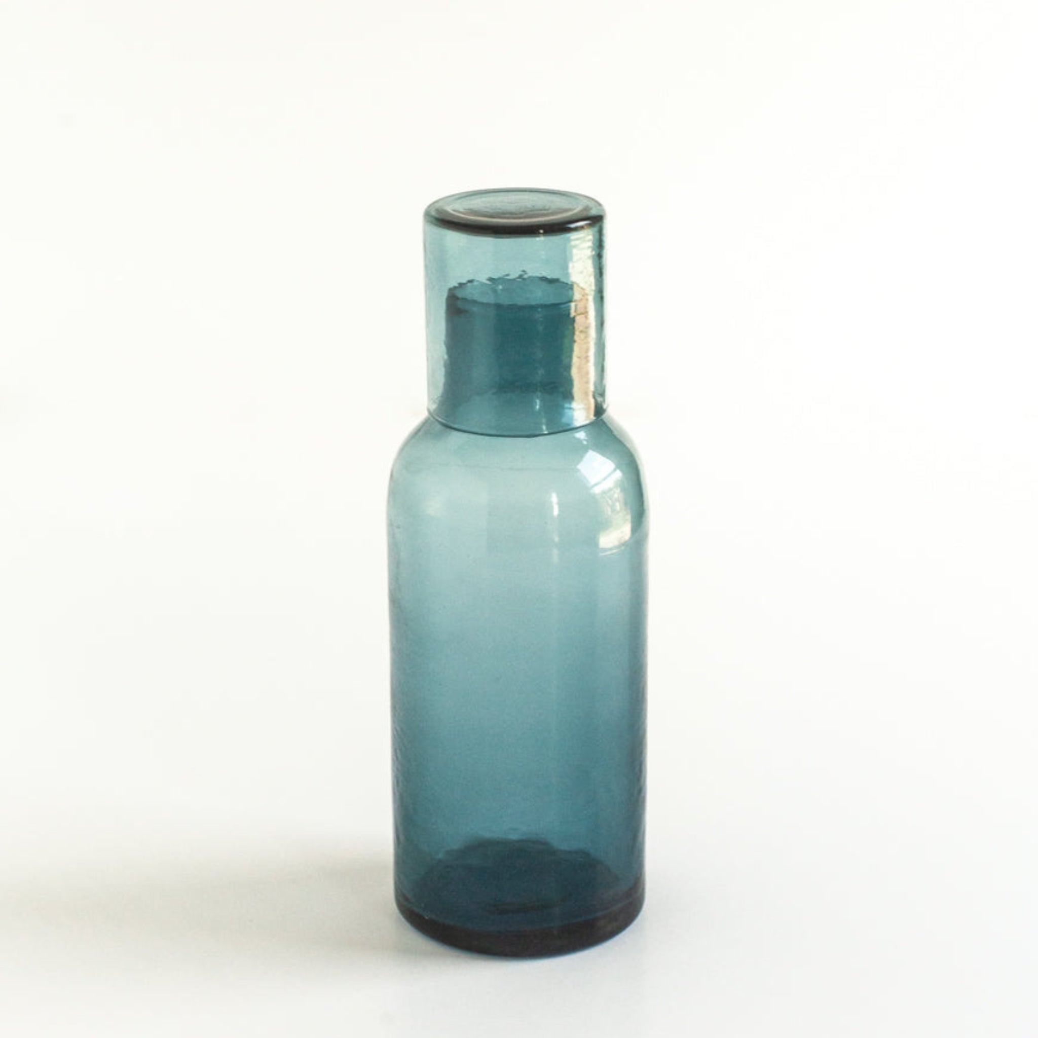 Hammered Glass Carafe with Tumbler – Handblown