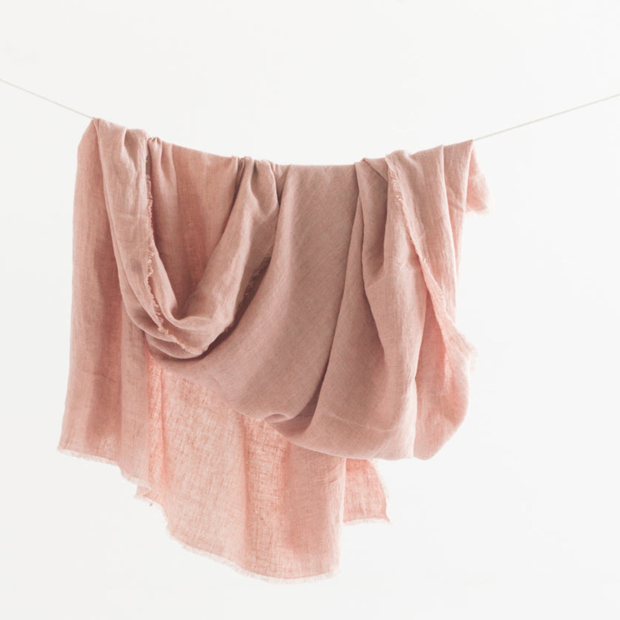 The Calvi Linen Throw – Stonewashed