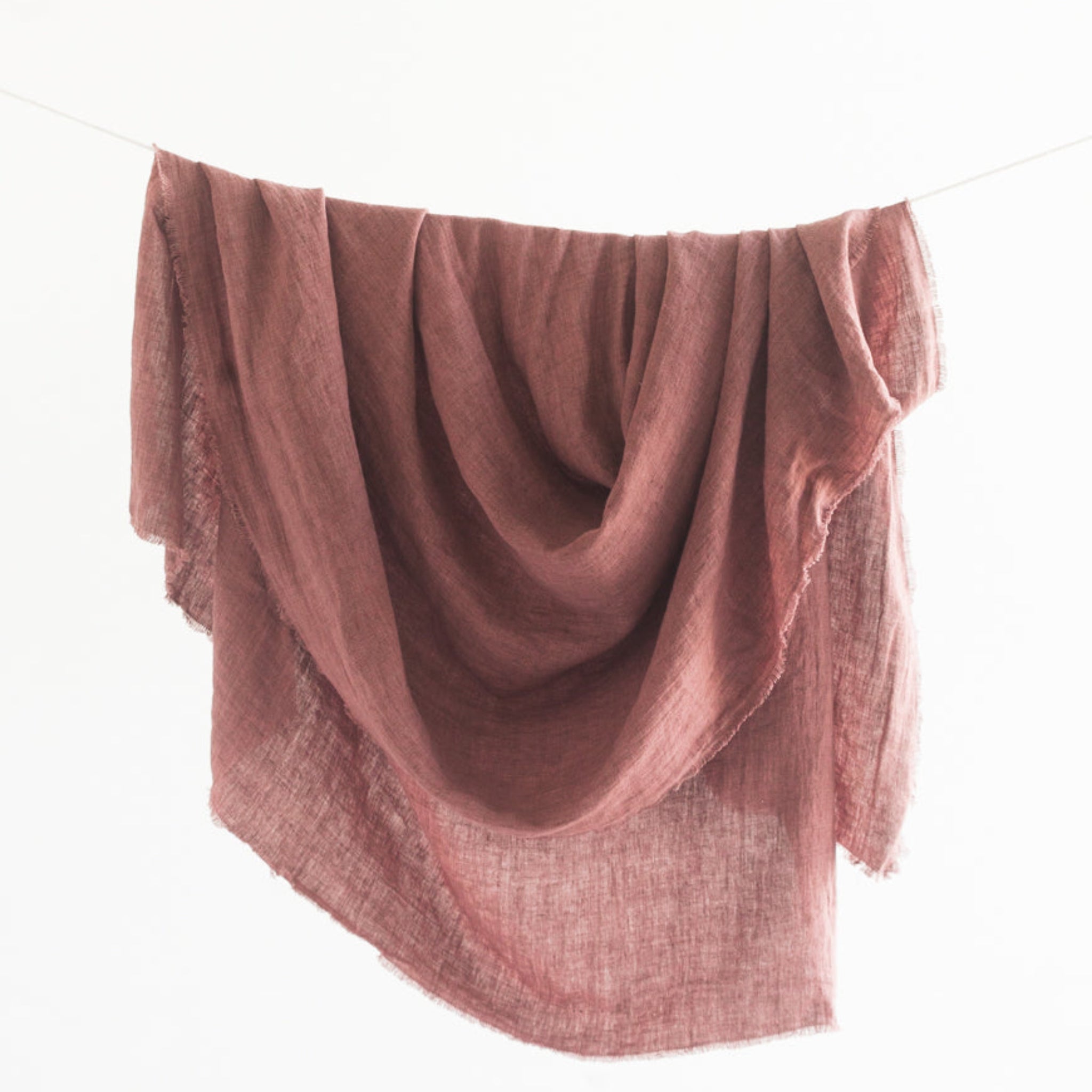 The Calvi Linen Throw – Stonewashed