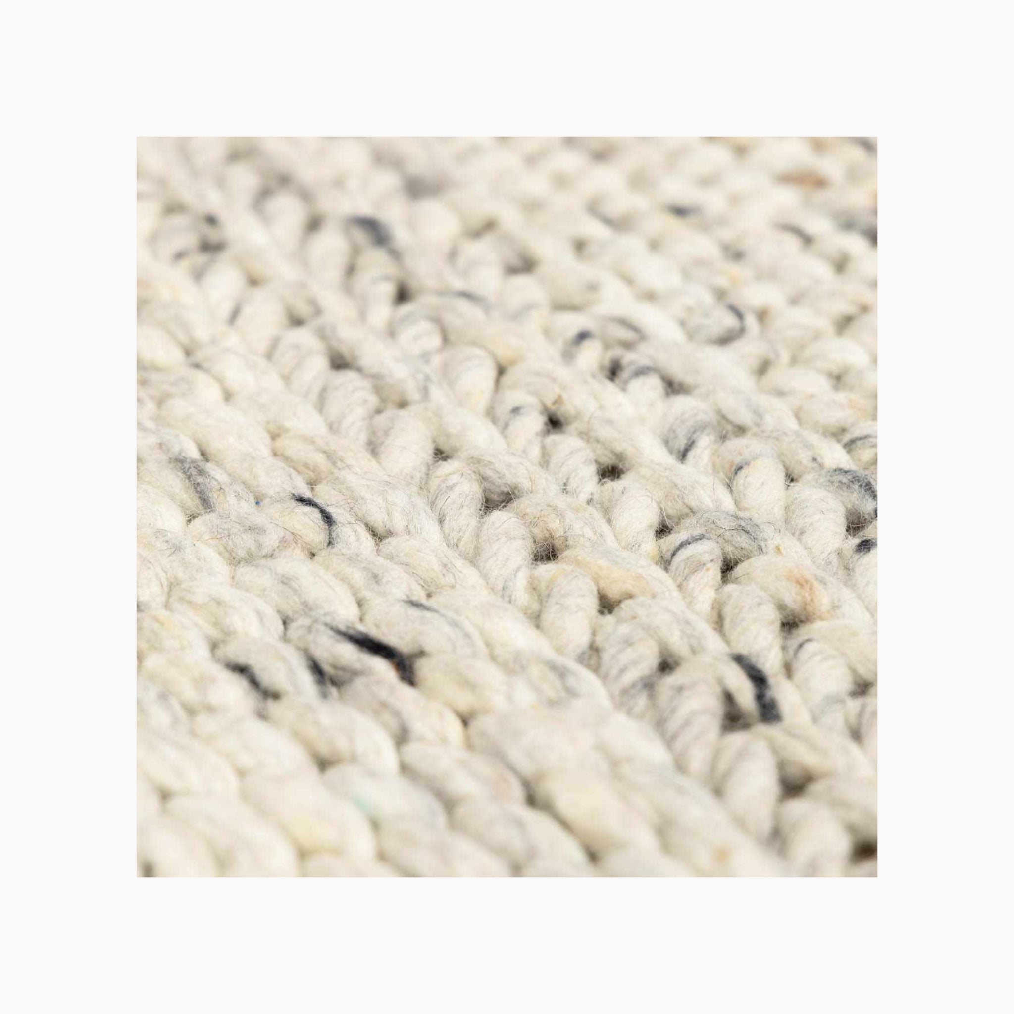 The Haven Rug — Handwoven Wool in Sculptural Cream Texture