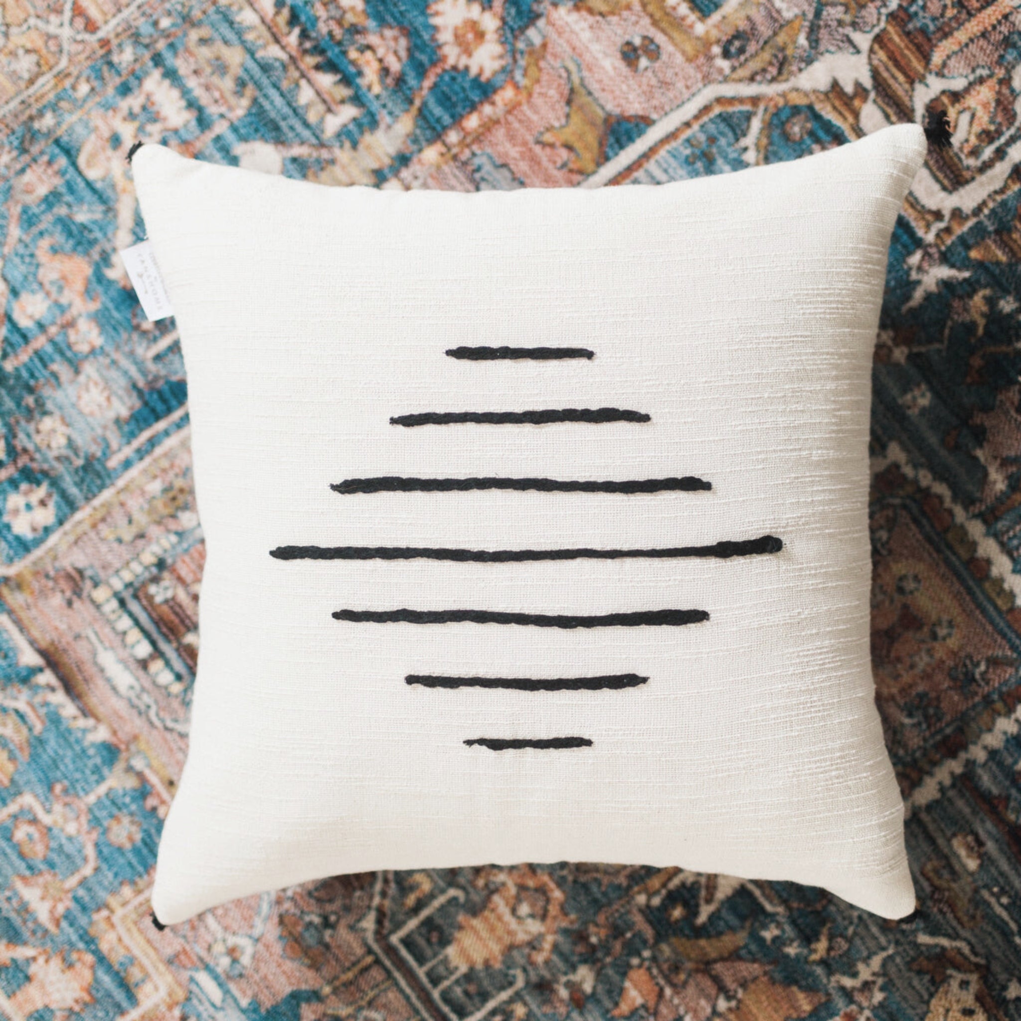 The Linea Pillow – Handwoven in Tunisia | Culturista Living