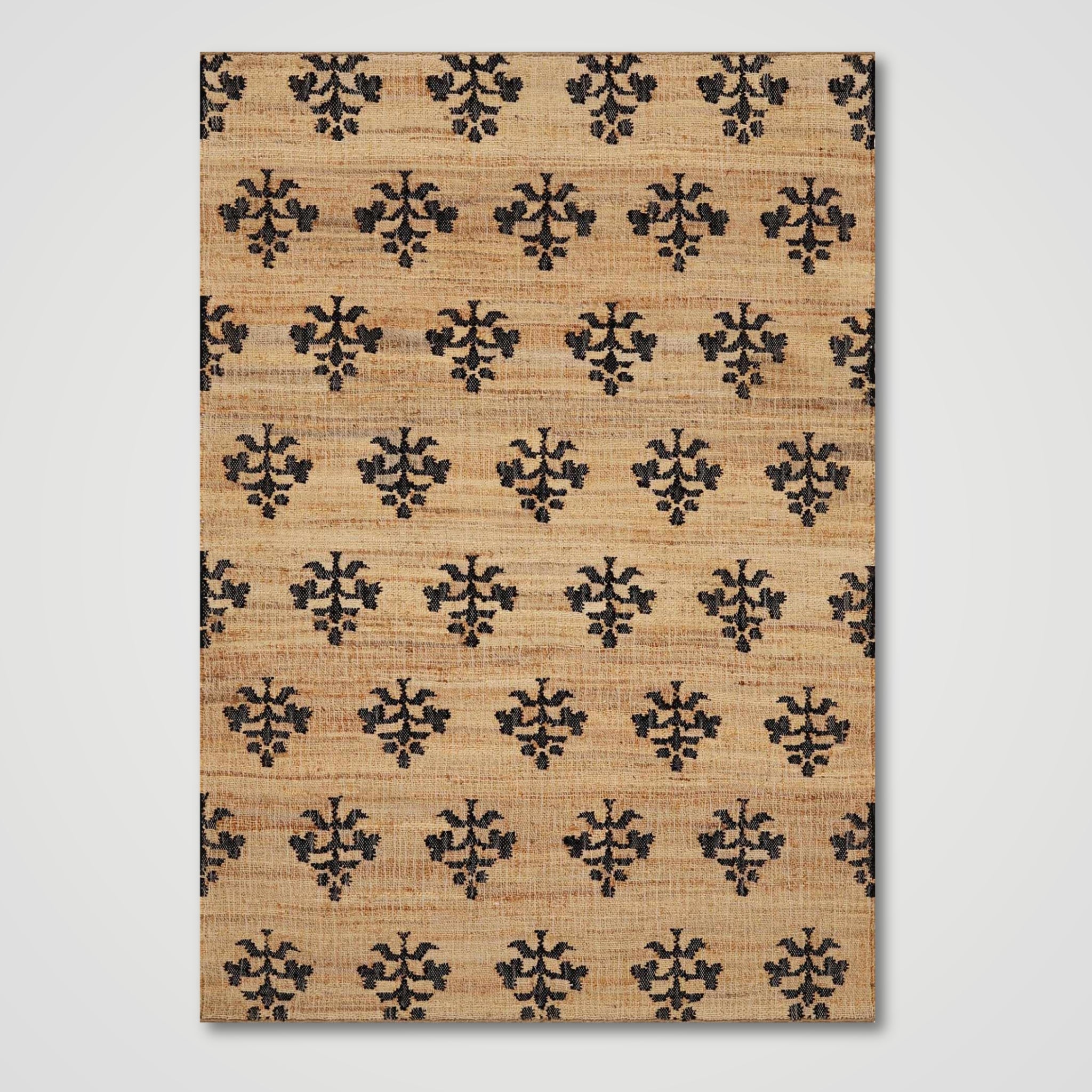 The Portico Rug – Jute & Wool in Heritage Motif