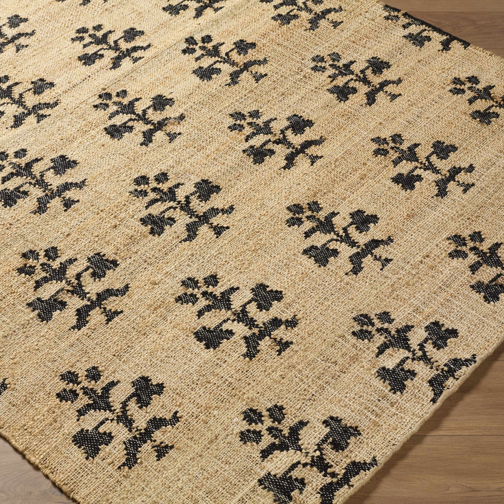 The Portico Rug – Jute & Wool in Heritage Motif
