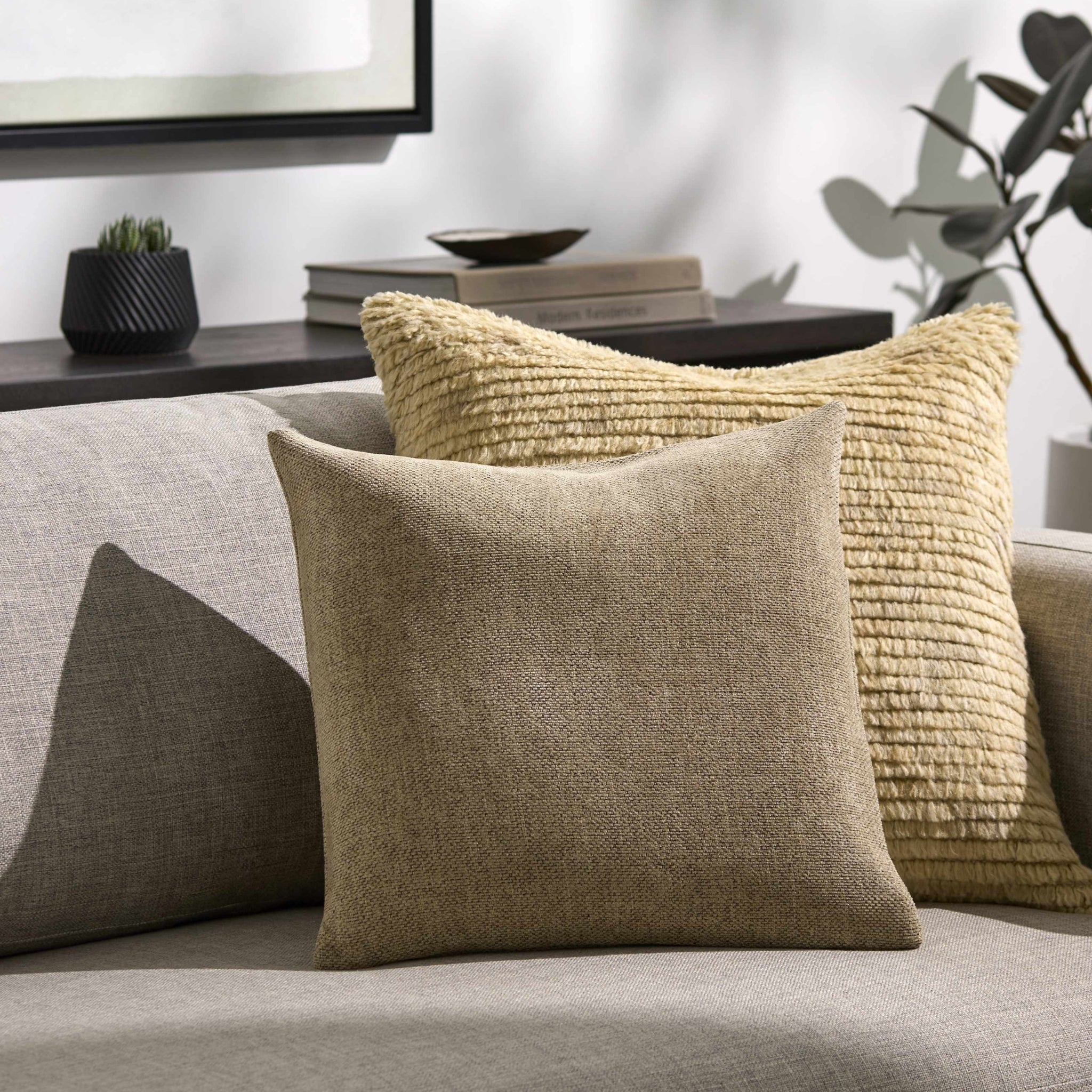 The Sutton Pillow — Linen-Inspired in Tan