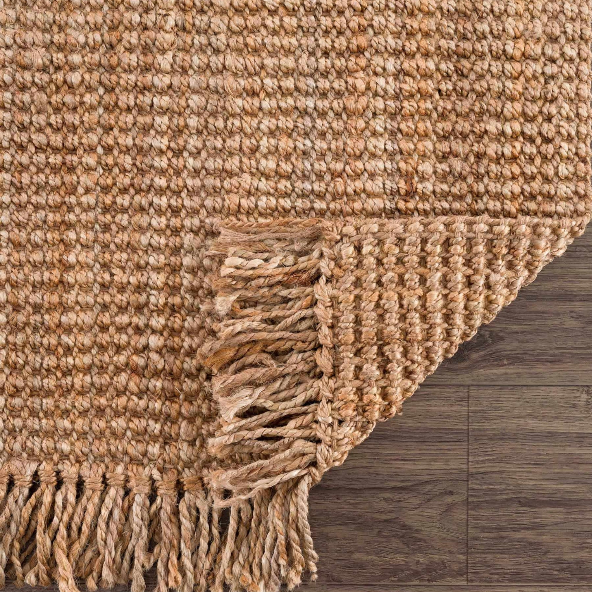 The Terrana Rug — Handwoven Jute in Natural Tan