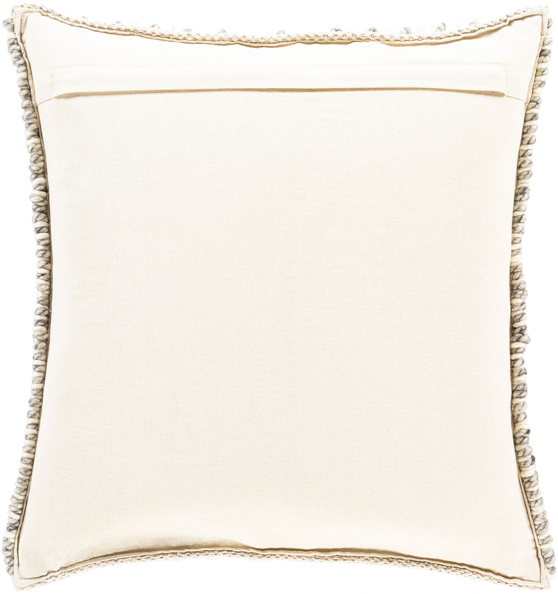 Woven Diamond Pillow – Handwoven Wool & Cotton