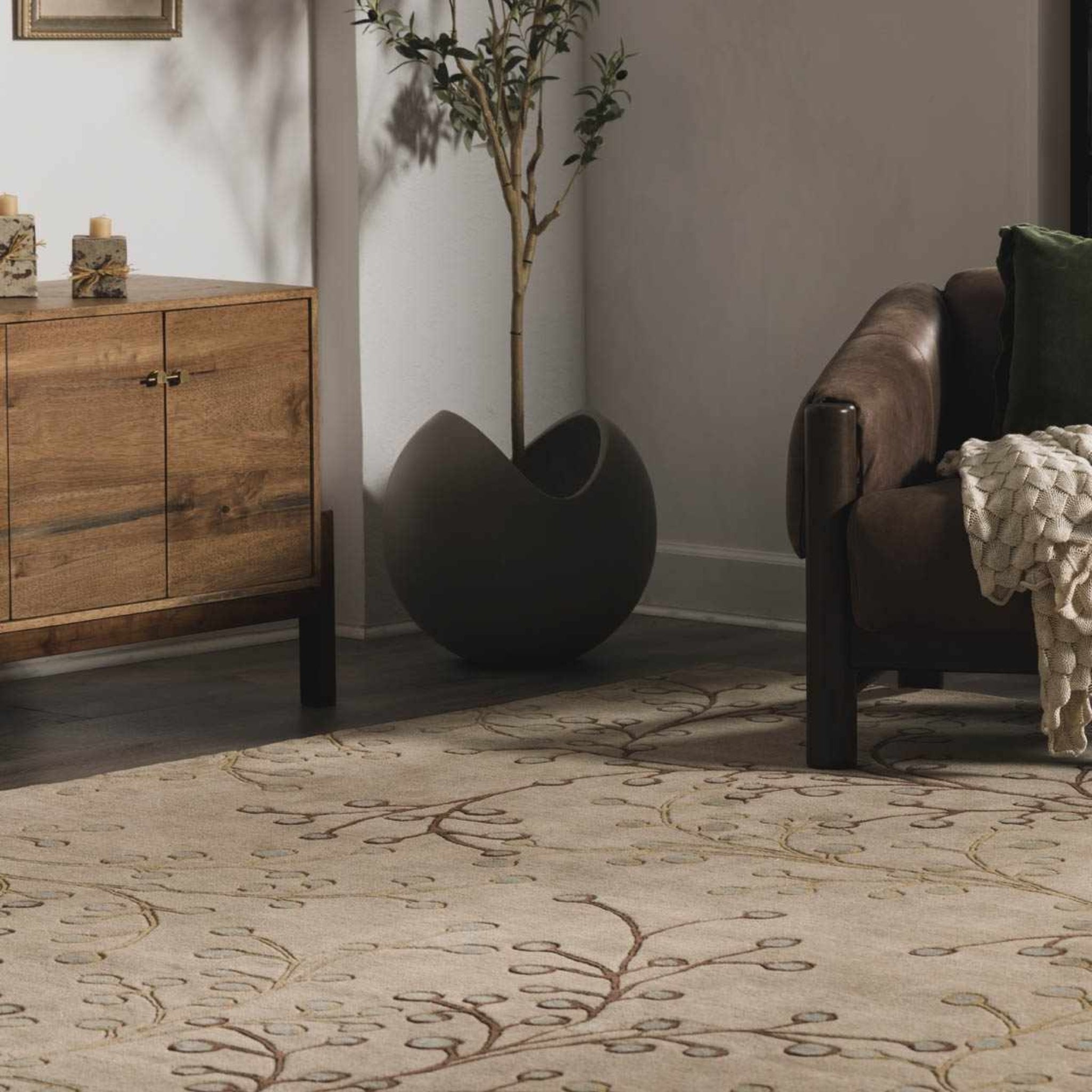 The Bloomsbury Rug – Handwoven Wool & Cotton