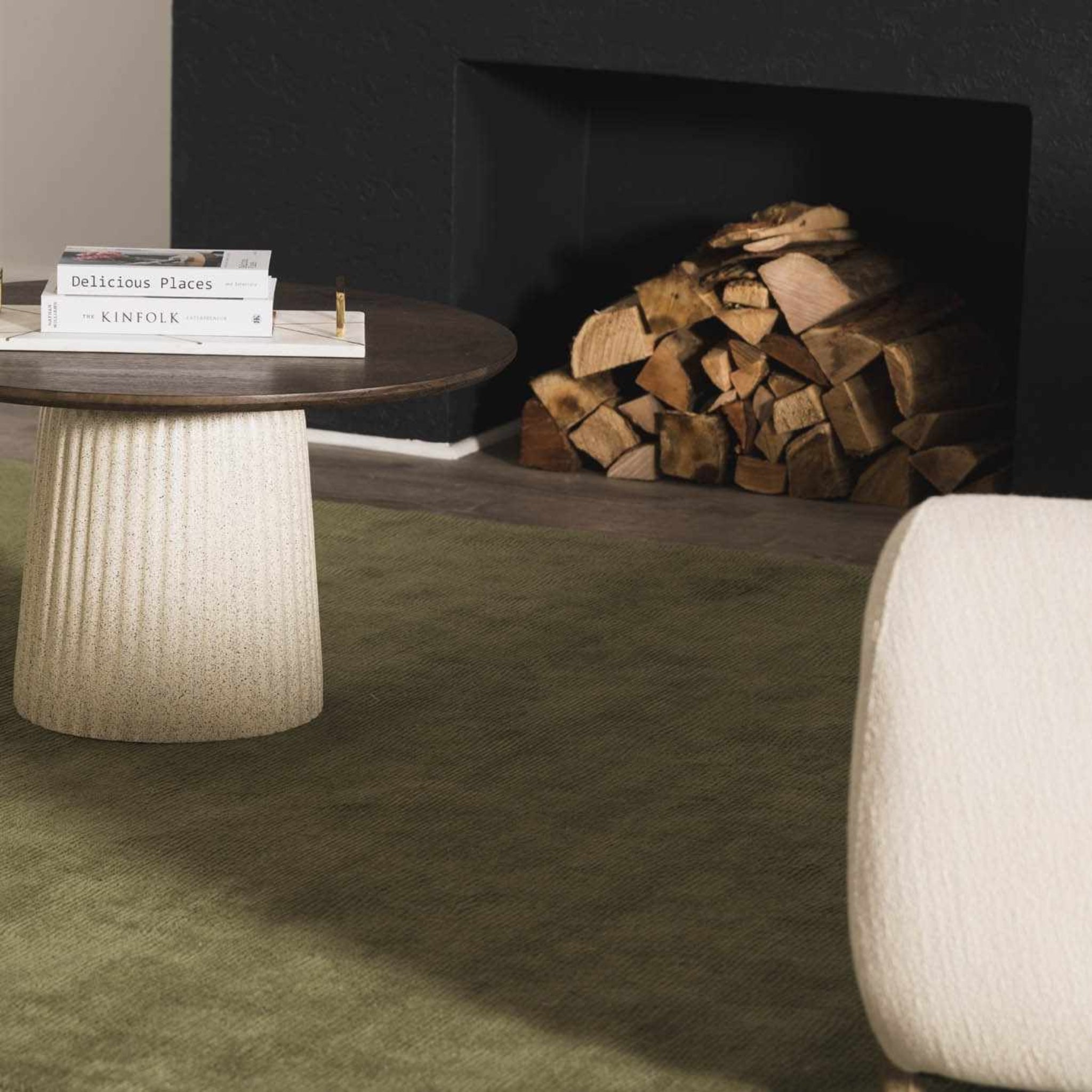The Sagefield Rug – Hand-Loomed Wool in Sage Green