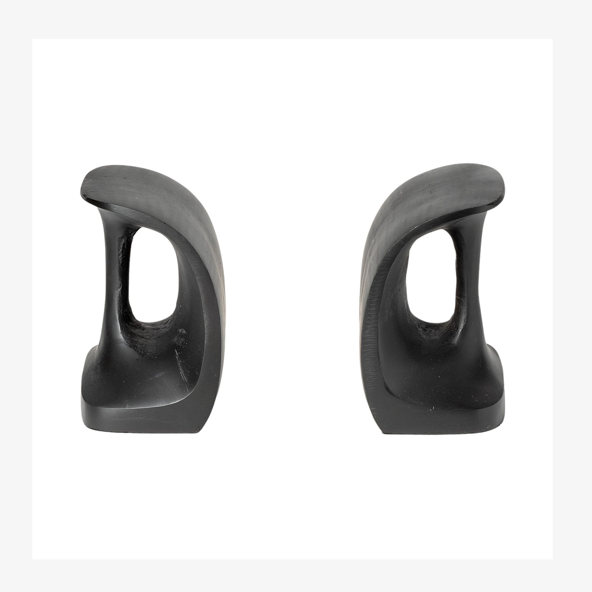 The Foundry Bookends – Cast Metal Sculptures (Set of 2)