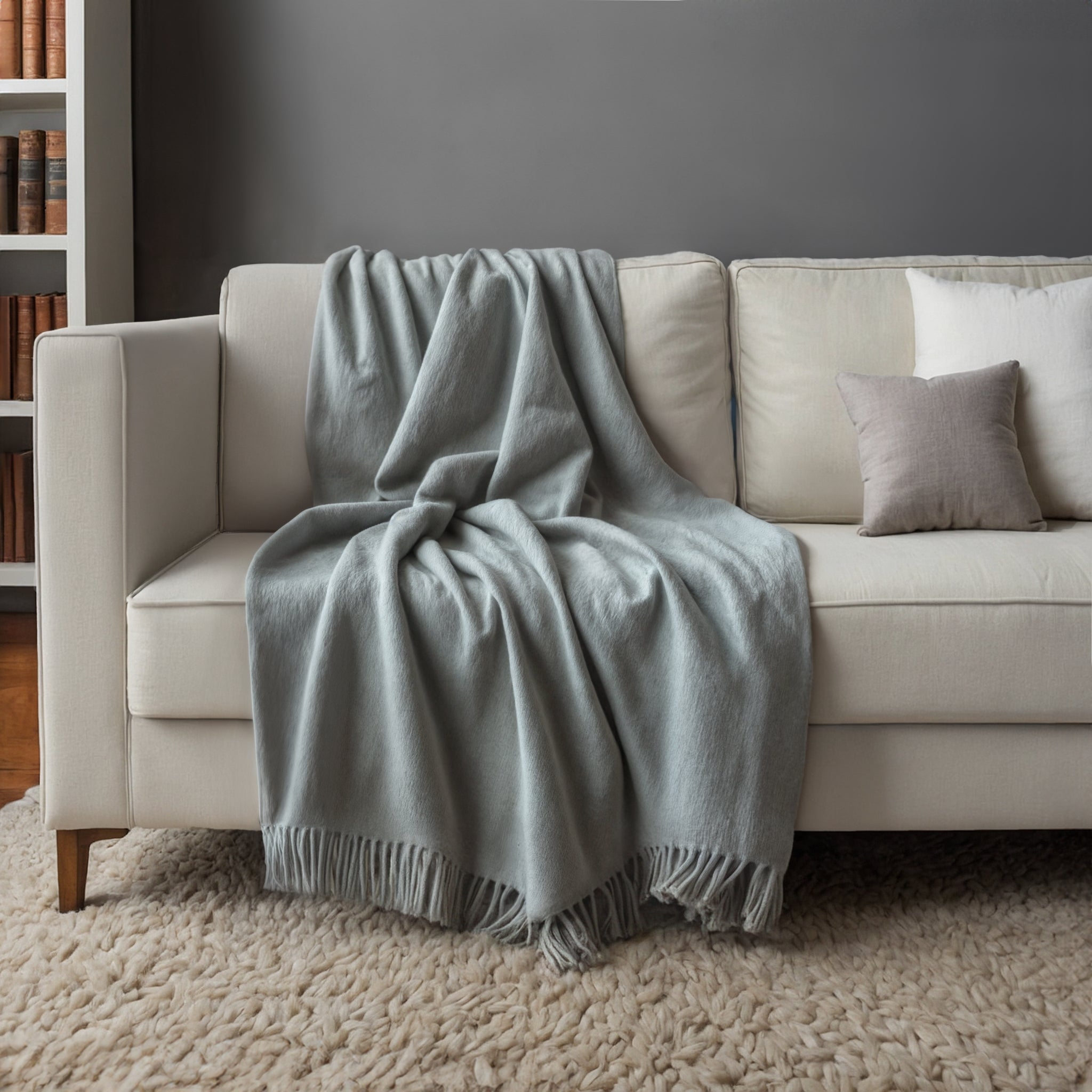 The Alta Throw – Woven Cashmere Blend