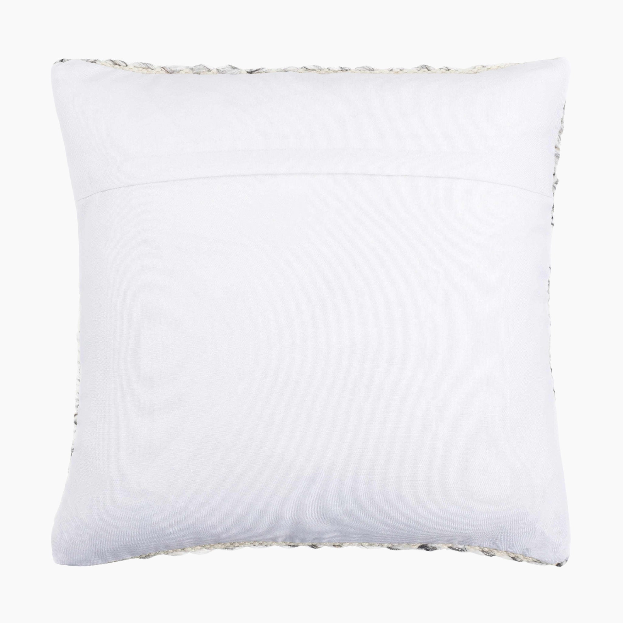 Orrin Textured Bouclé Pillow – Ash & Silver