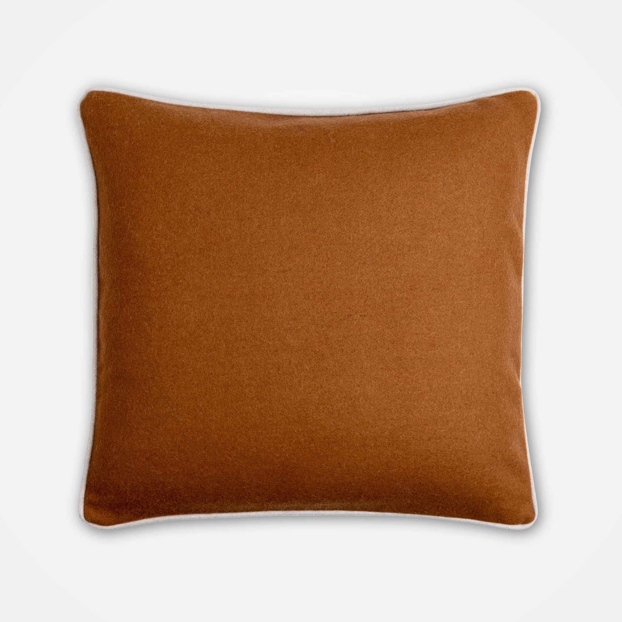 Woolen Throw Pillow – Umber  Brown