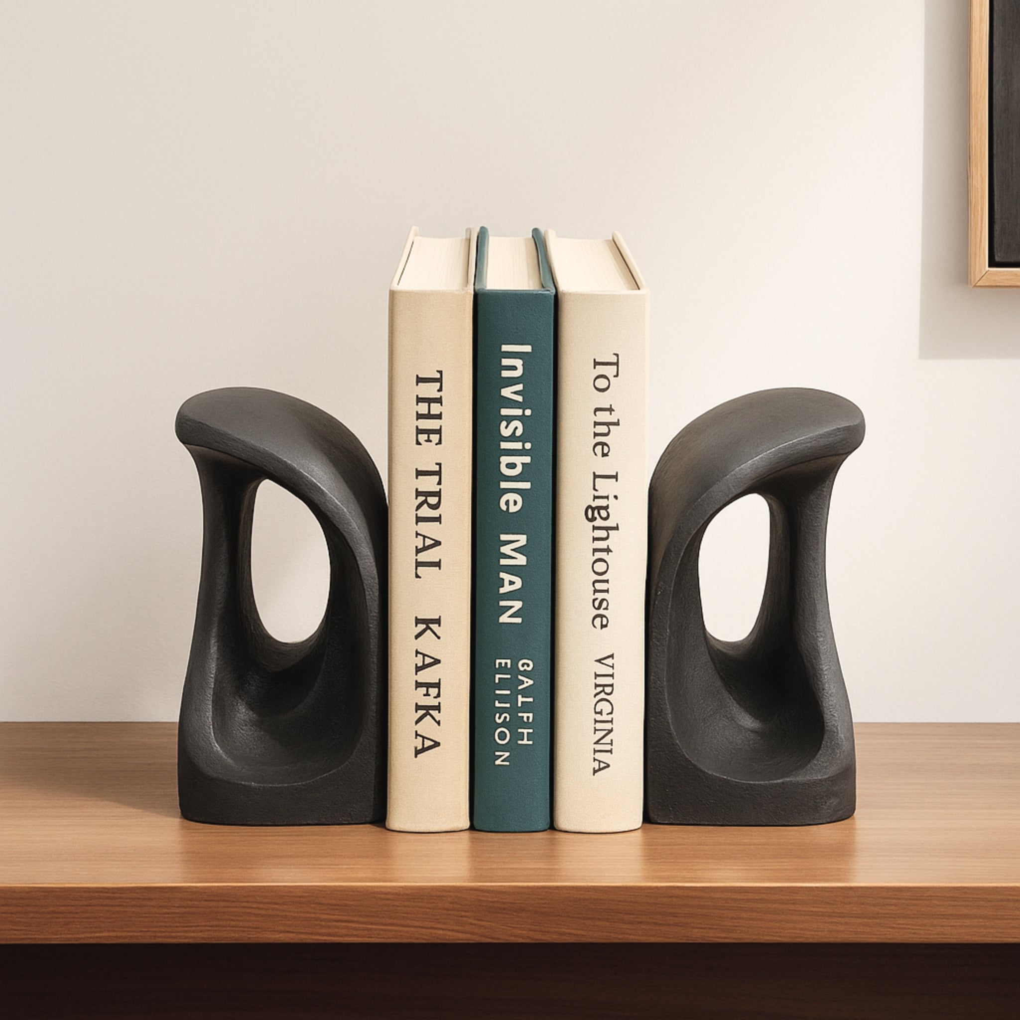 The Foundry Bookends – Cast Metal Sculptures (Set of 2)