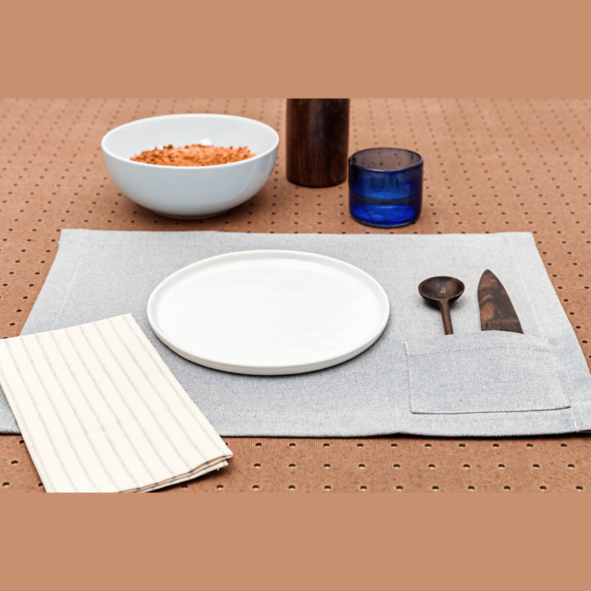 Elevated Cotton Placemat & Napkin Set | Set of 4