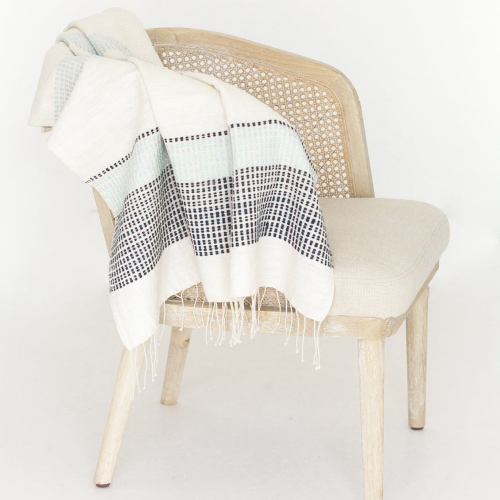 The Mira Handwoven Cotton Throw