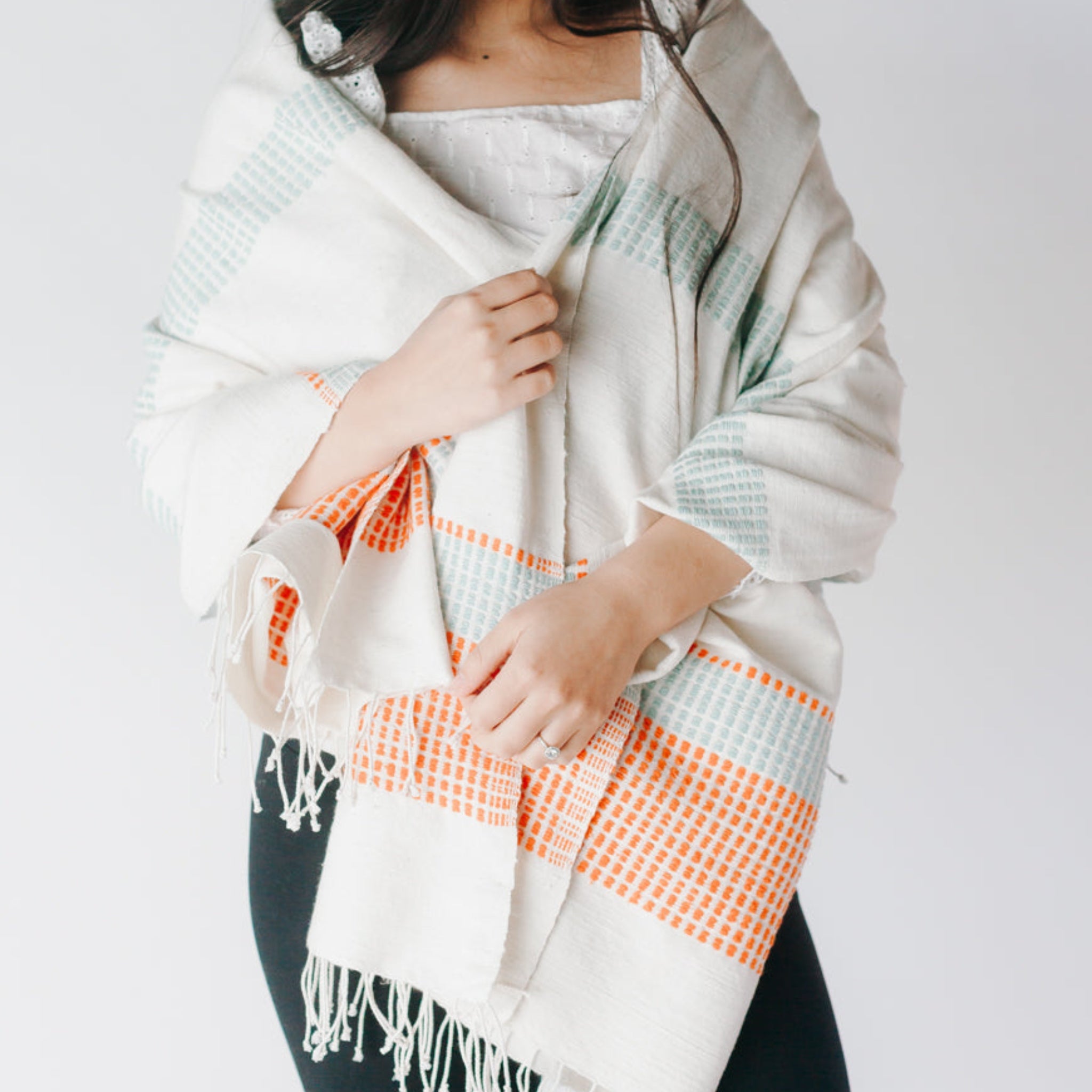 The Mira Handwoven Cotton Throw