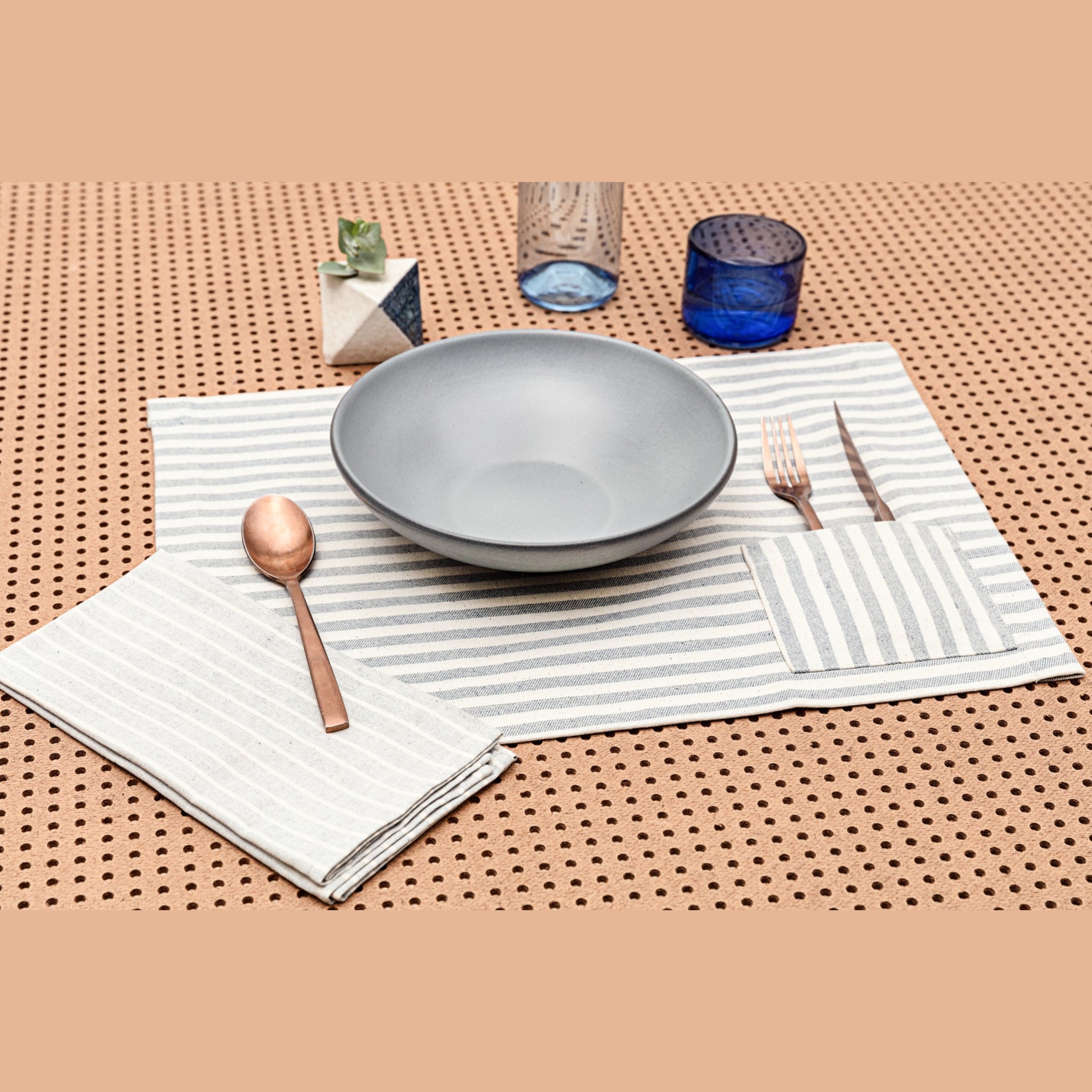 Elevated Cotton Placemat & Napkin Set | Set of 4