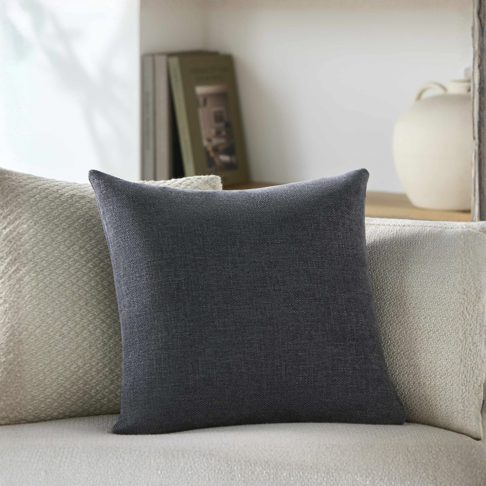 The Sutton Pillow — Linen-Inspired in Gray