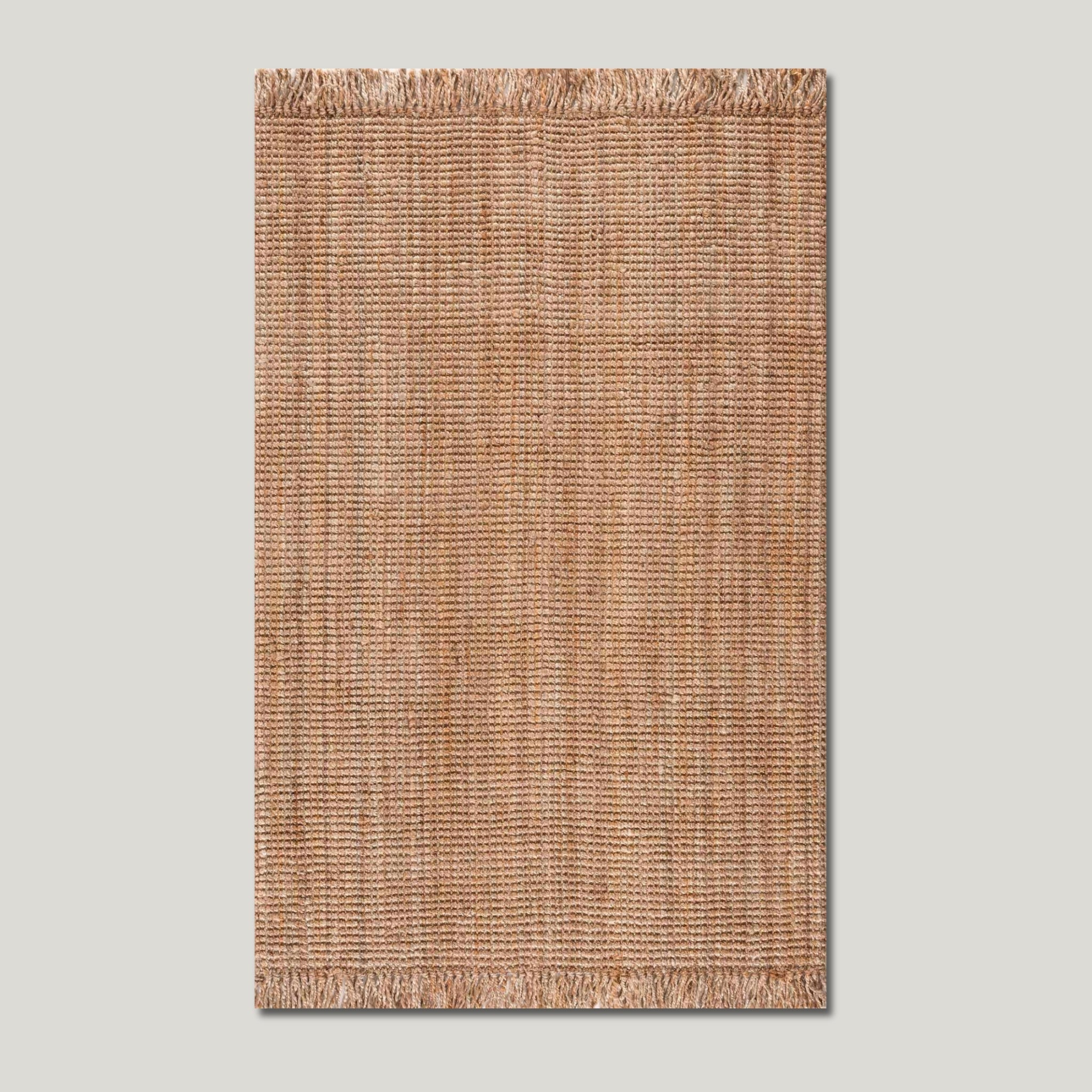 The Terrana Rug — Handwoven Jute in Natural Tan